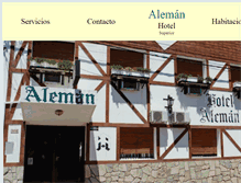 Tablet Screenshot of hotelaleman.com.ar